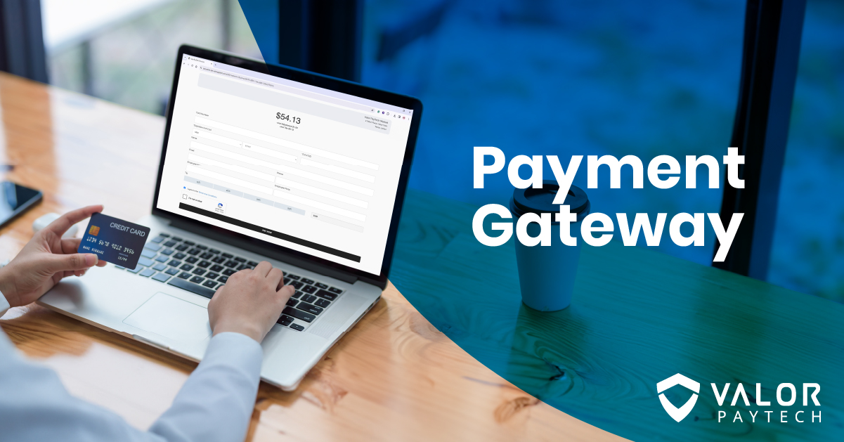 Online payment gateway in action—secure credit card transaction on Valor PayTech checkout page for small businesses