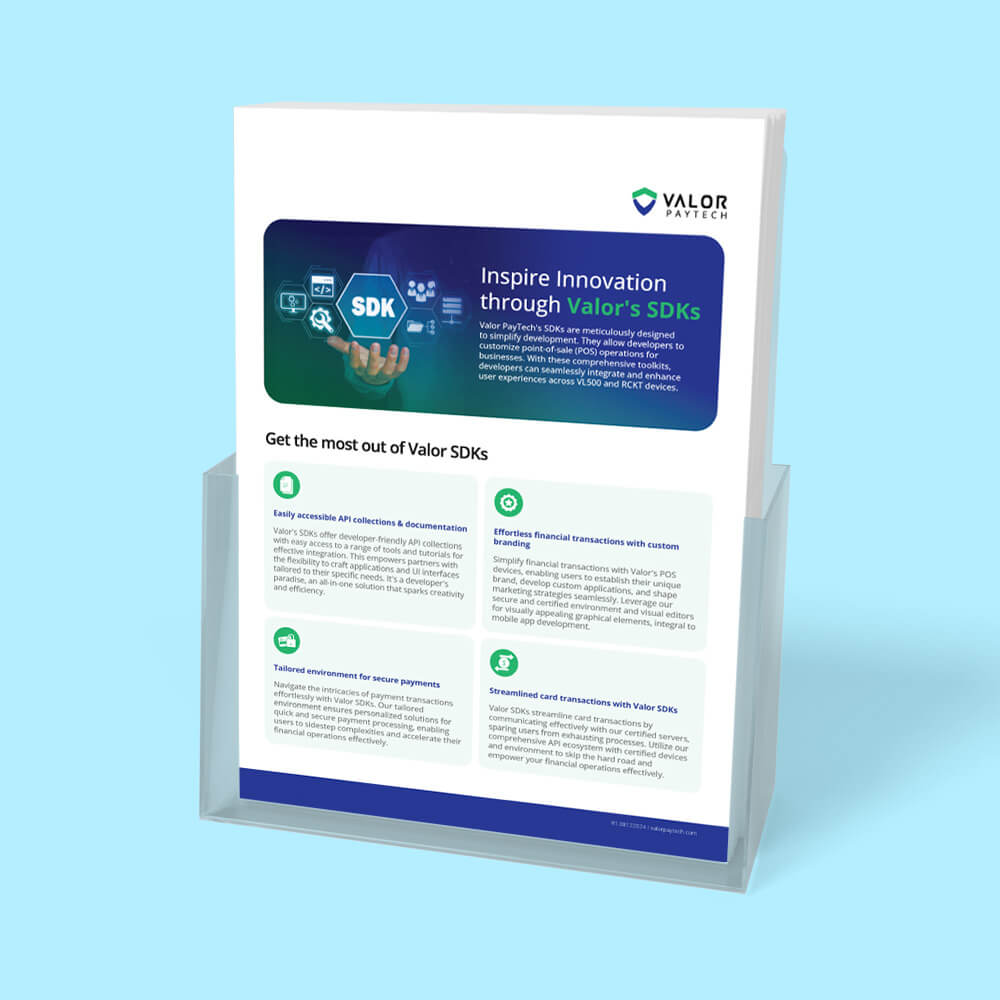Valor PayTech SDK - Brochure Thumbnail