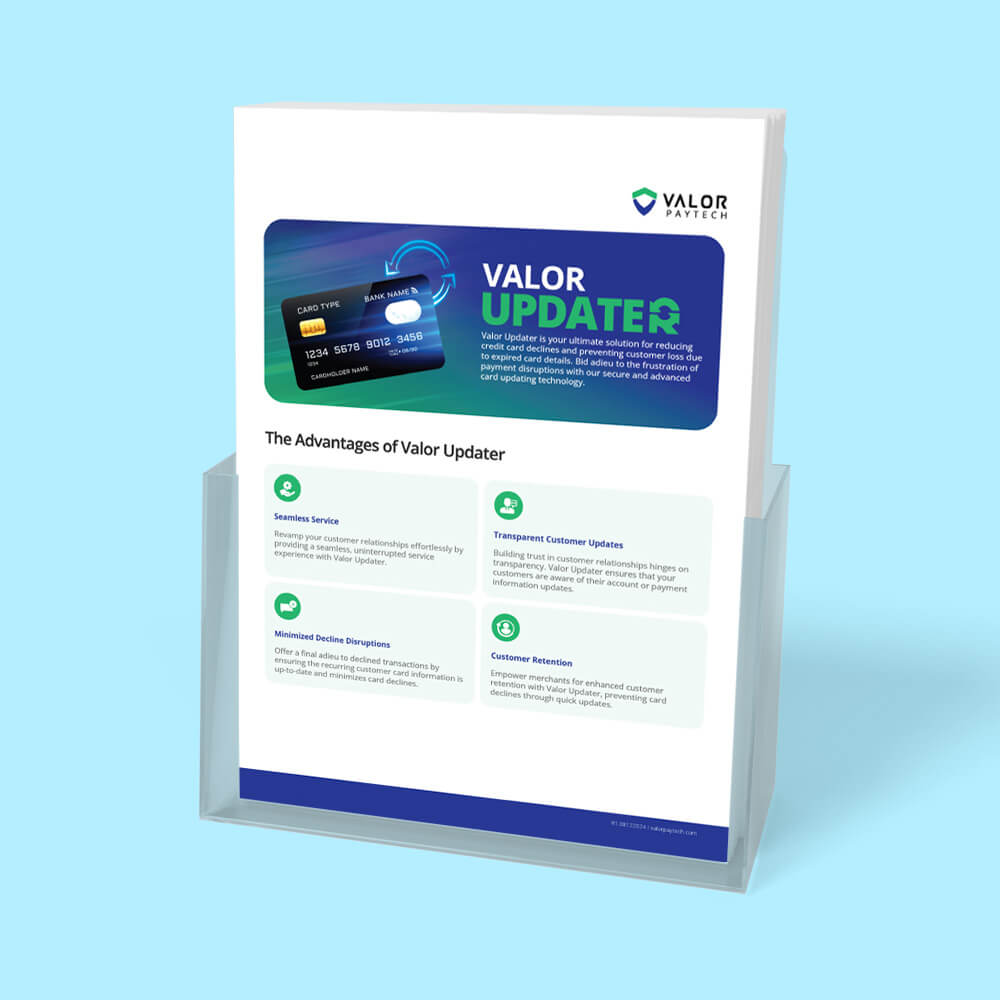 Valor PayTech Valor Updater - Brochure Thumbnail