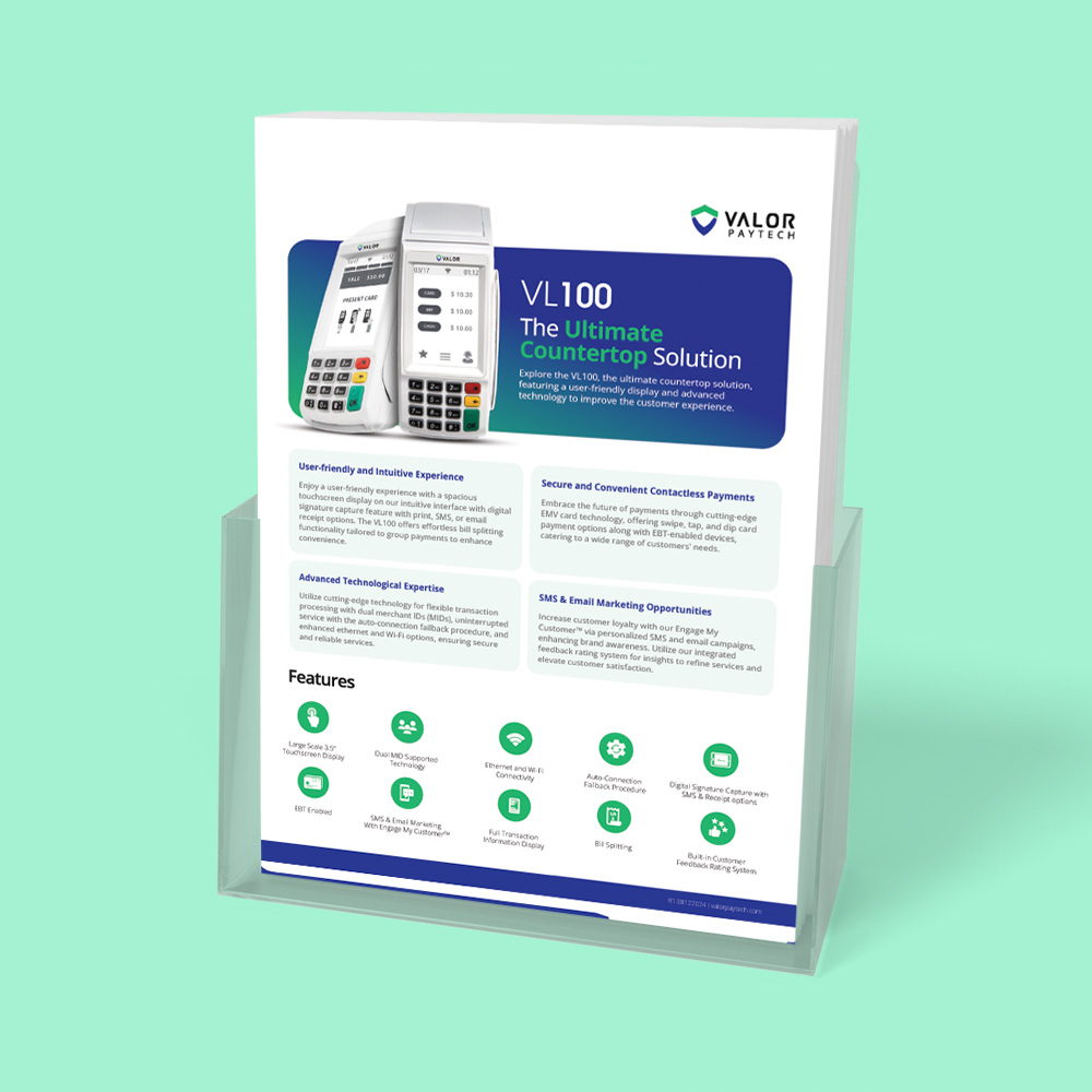 Valor VL100 POS Partner Brochure Thumbnail