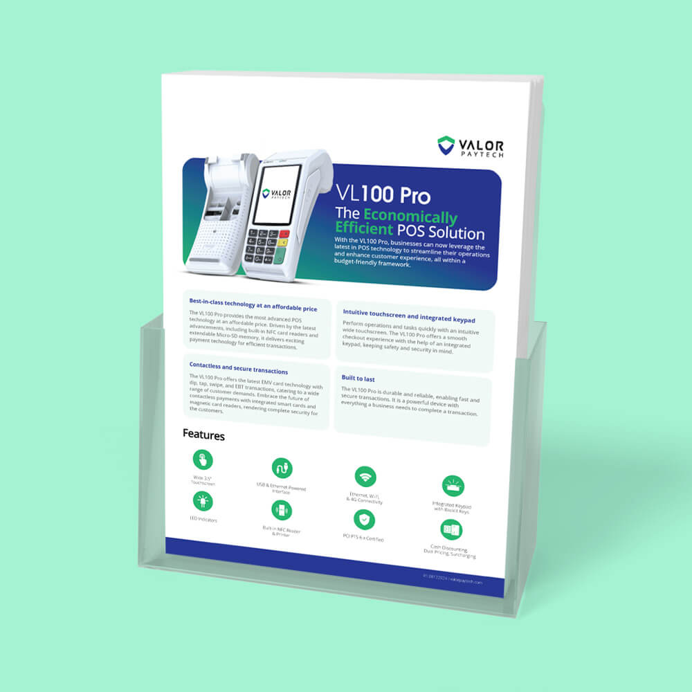 Valor VL100 Pro Partner Brochure Thumbnail