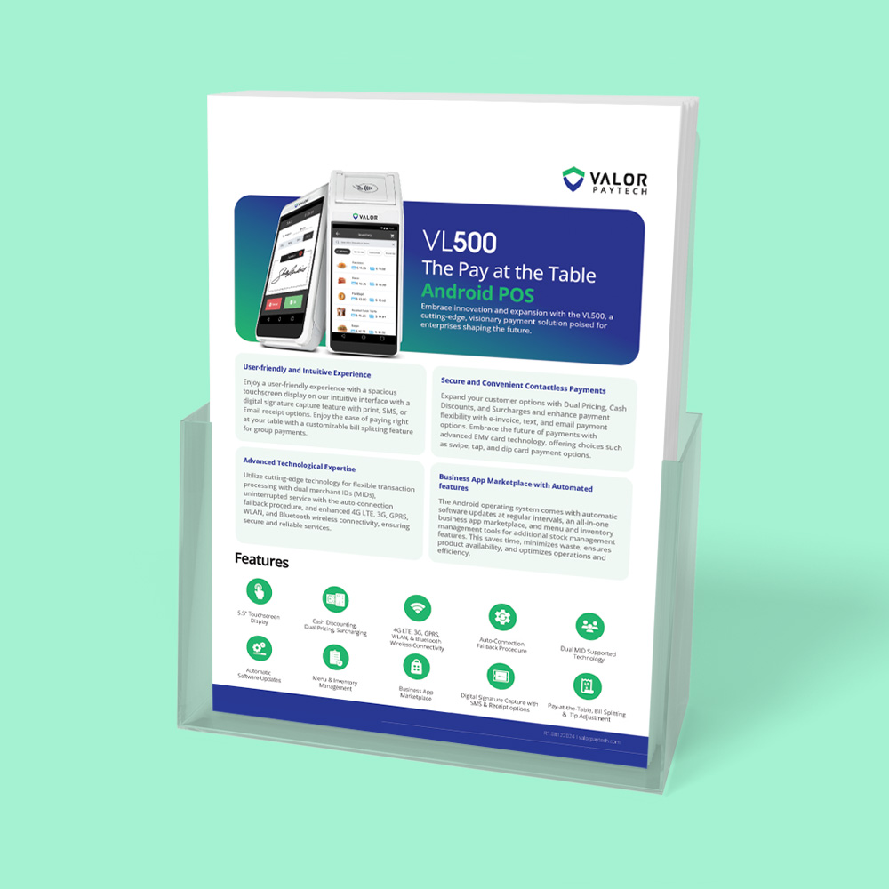 Valor VL500 POS Partner Brochure Thumbnail