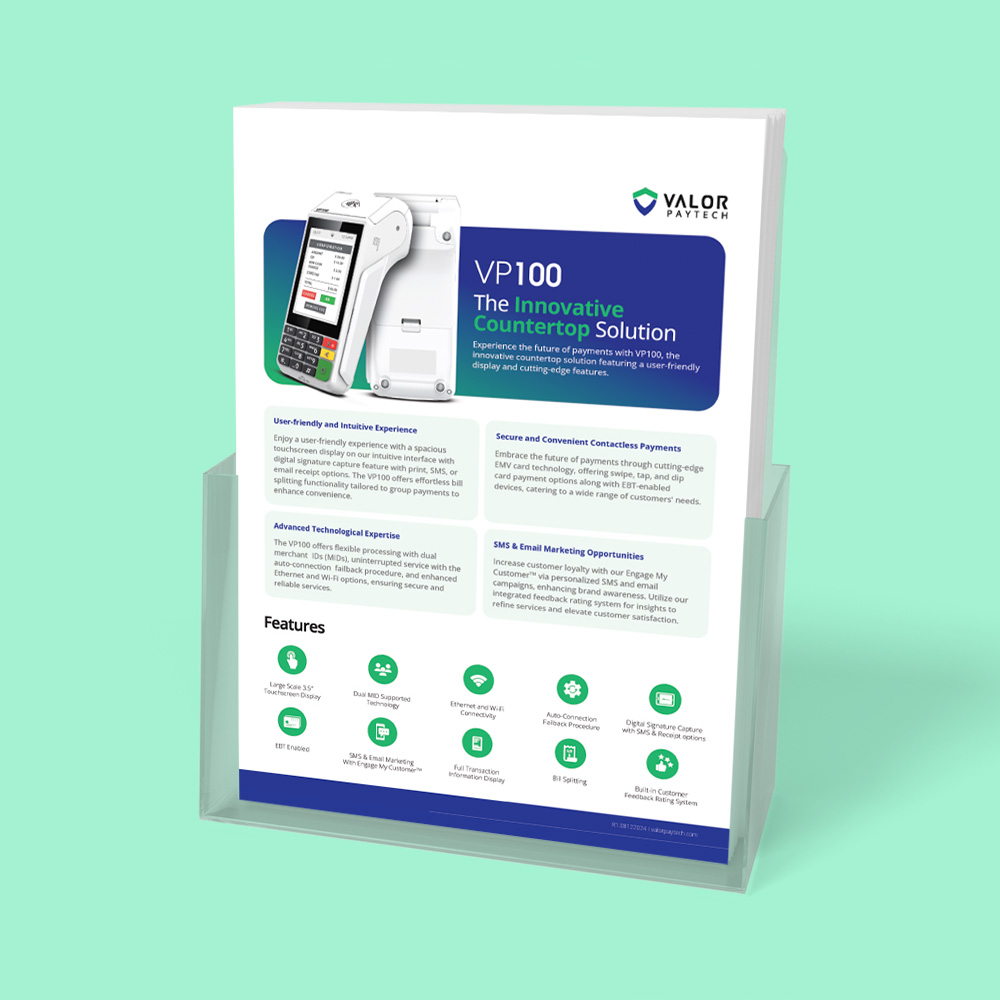 Valor VP100 POS Partner Brochure Thumbnail