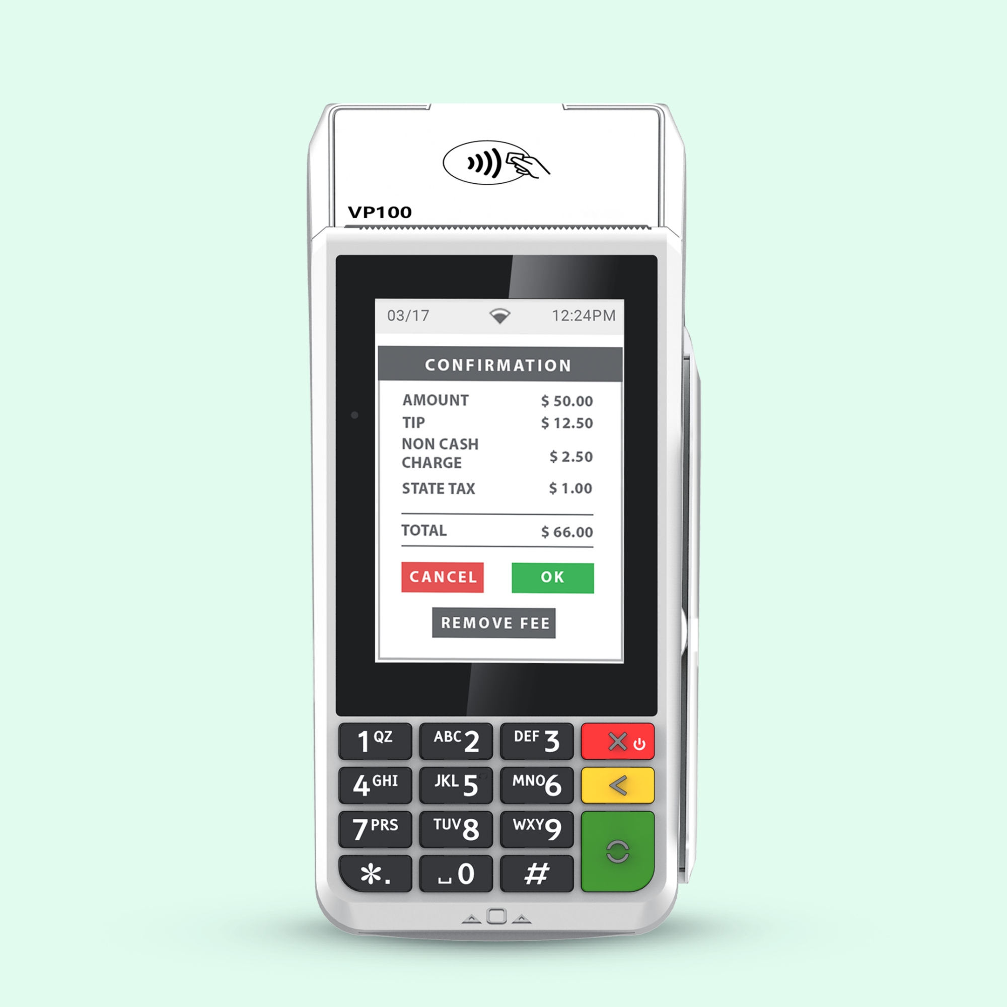 VL100 Pro card-swipe dip tap VP100 POS solution - Product Thumbnail