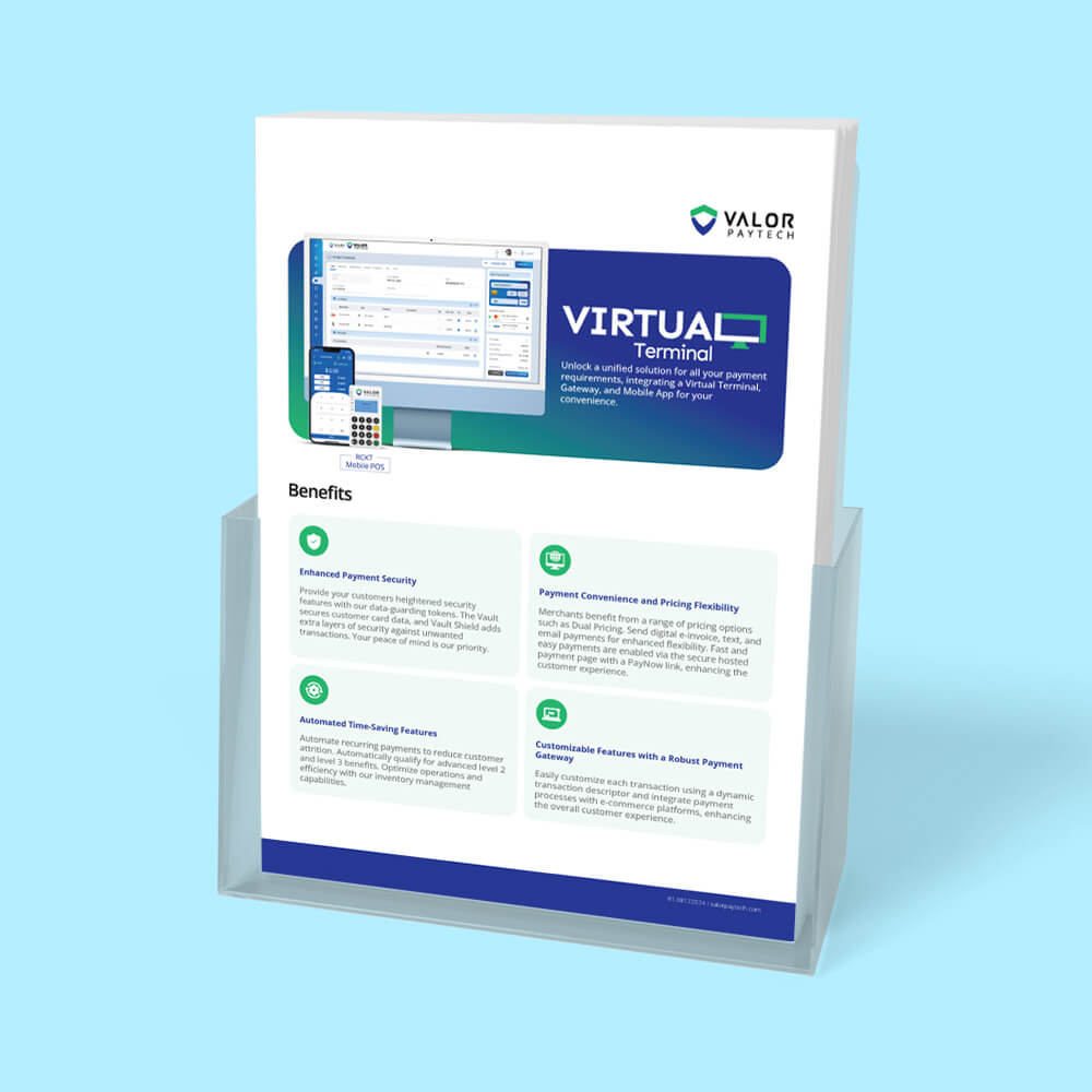 Valor PayTech Virtual Terminal Brochure Thumbnail