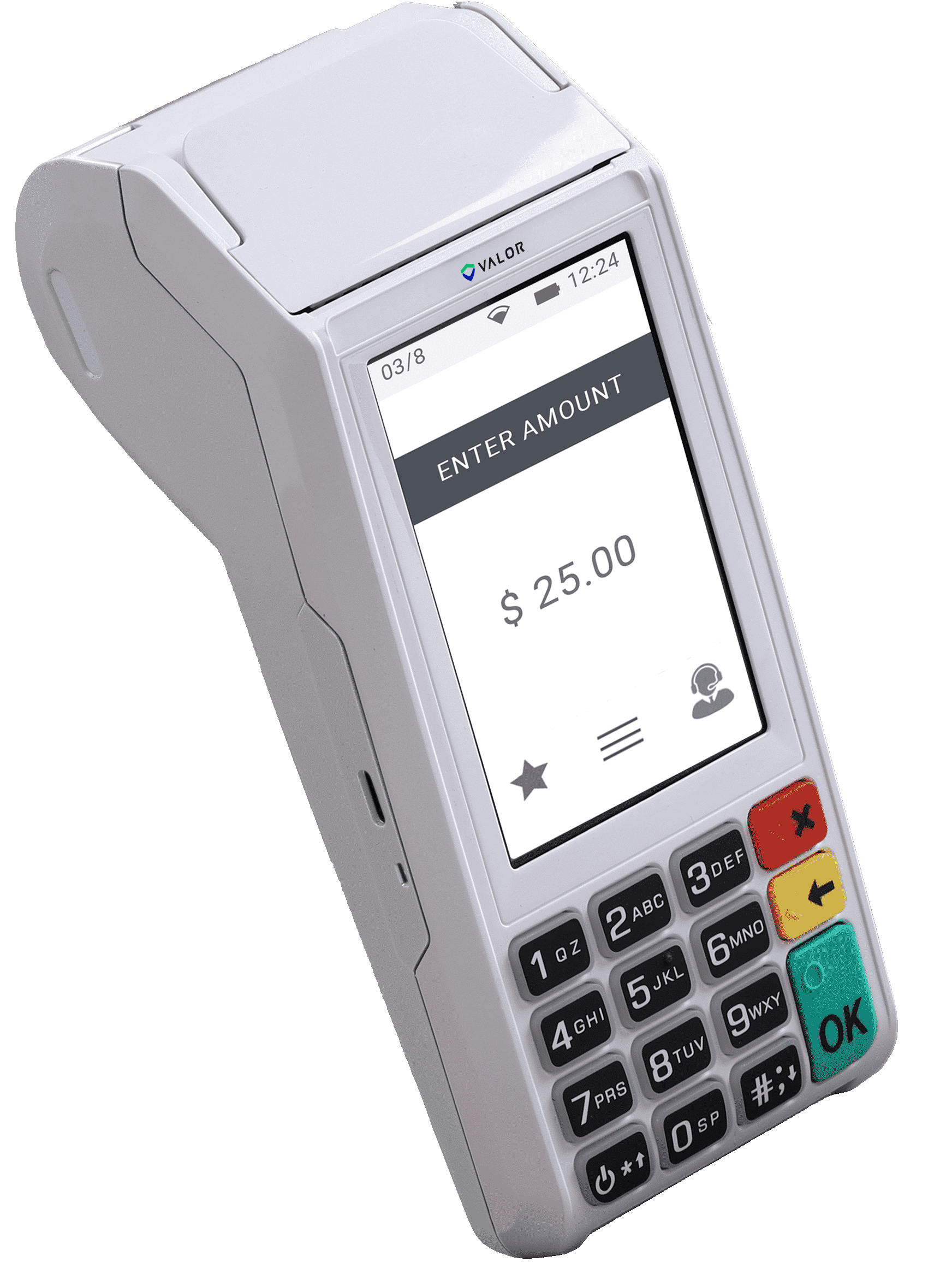 VL110 modern wireless POS solution Valor PayTech