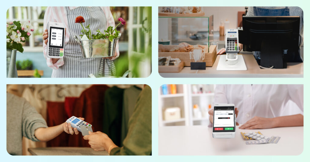 Different types of POS devices—mobile, countertop, wireless, and smart POS systems for business transactions