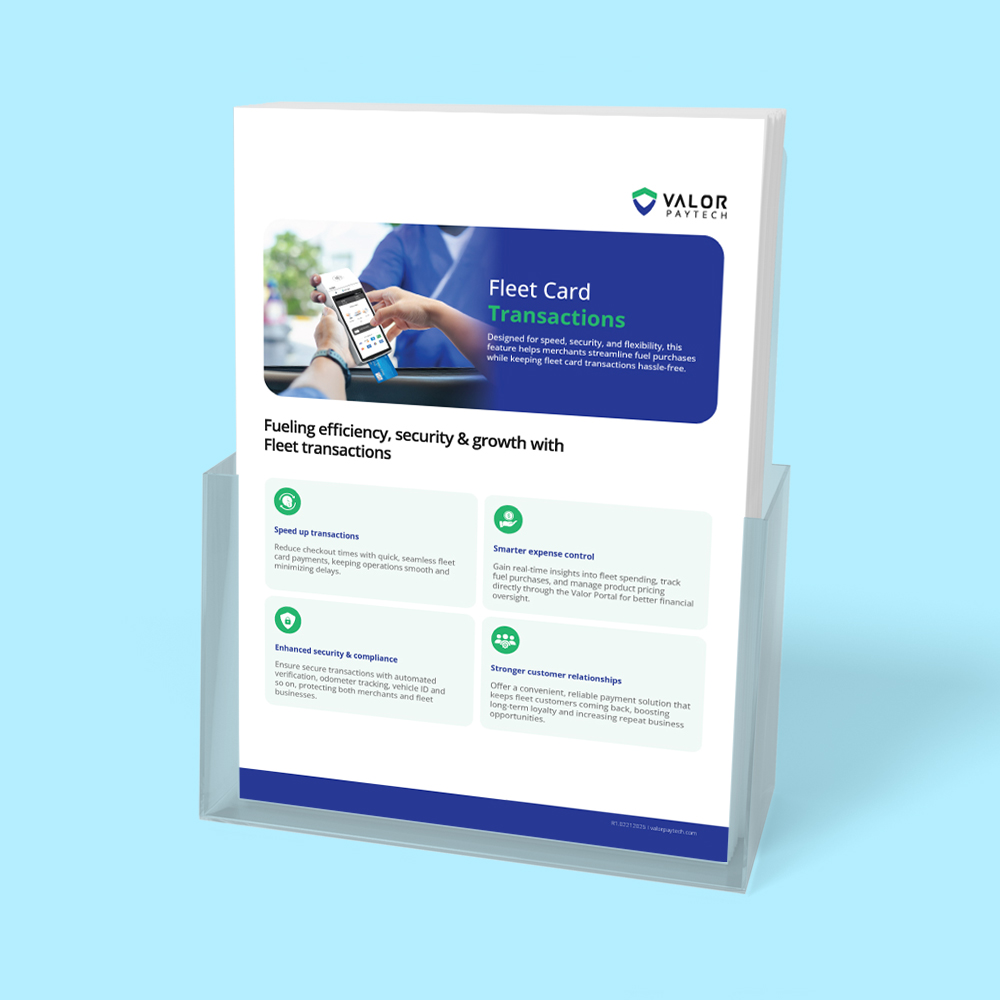 Valor Paytech Fleet card Partner Brochure