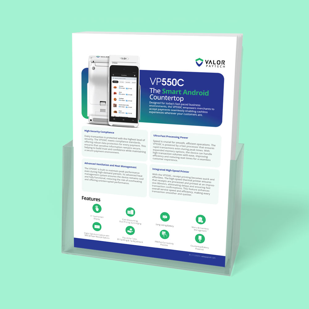 Valor Paytech  Fleet card Partner Brochure VP550C download