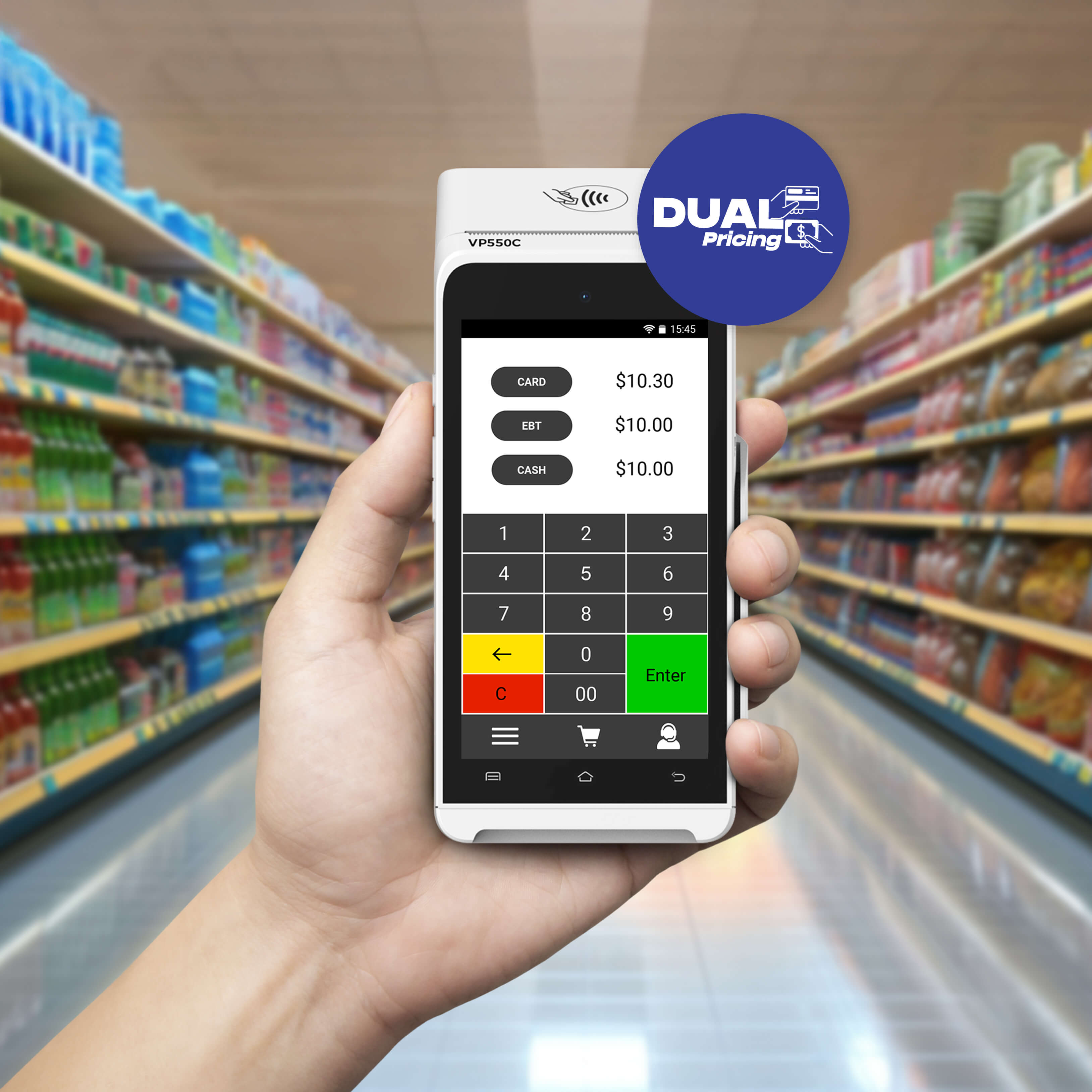 Valor Paytech VP550C Dual -Pricing Quick Reference Guide download