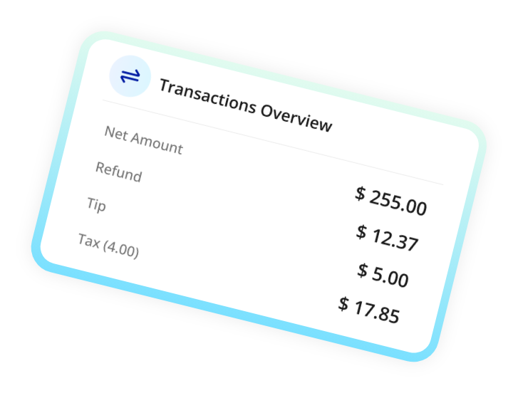 Transaction Overview right