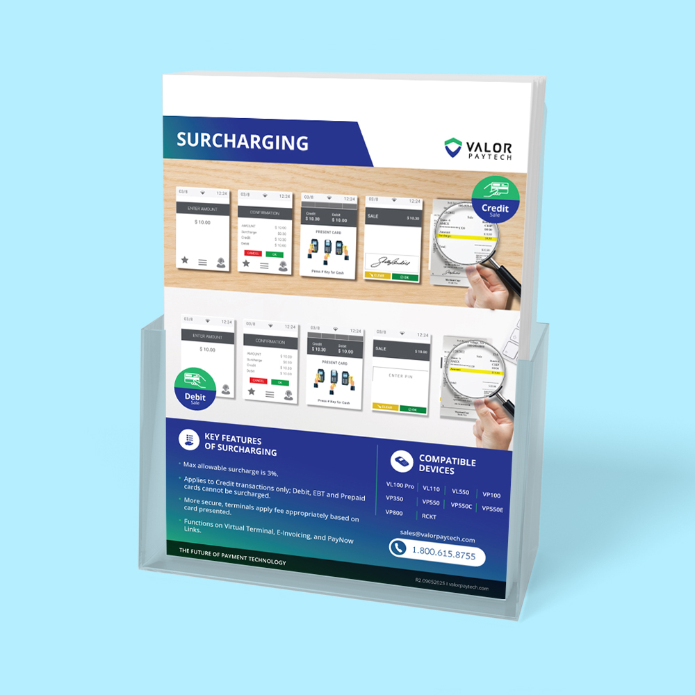 Valor PayTech Valor Surcharge Brochure Thumbnail