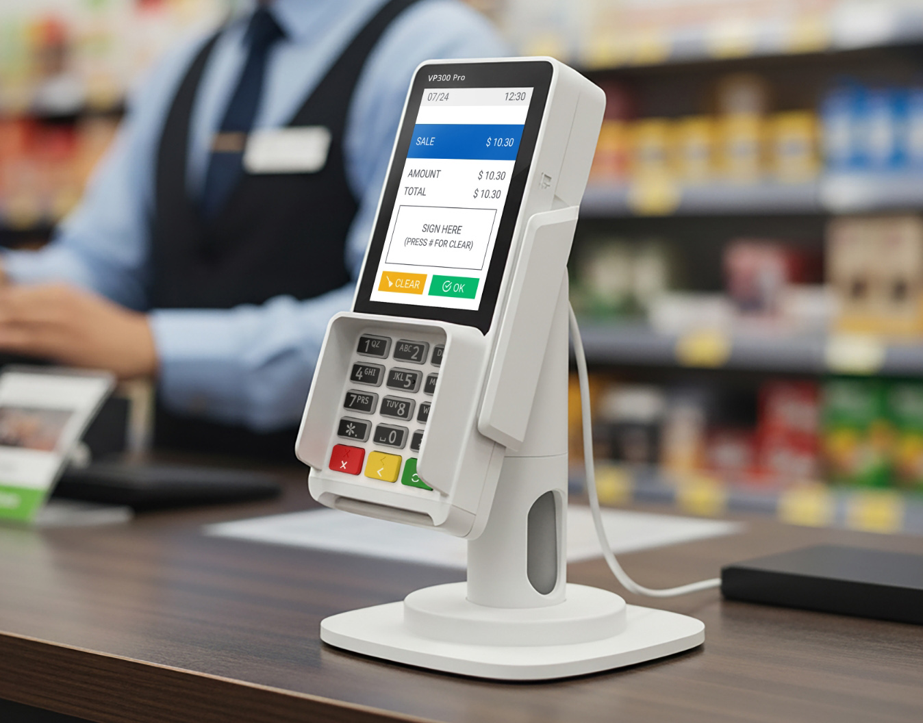 Valor PayTech VP300 Pro payment terminal for secure in-person transactions