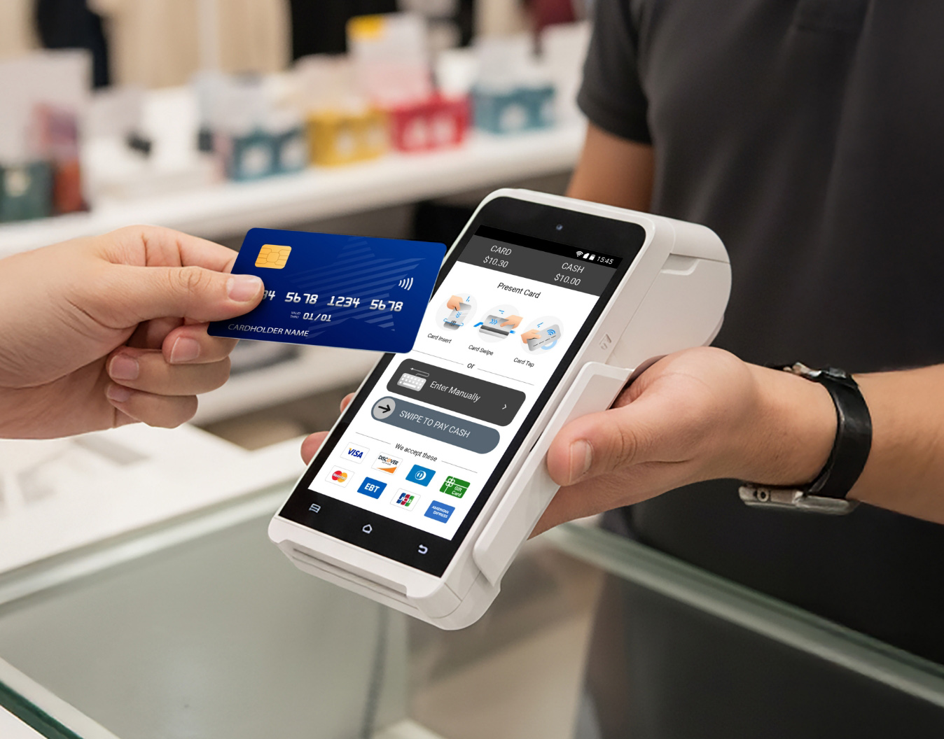 Valor PayTech VP550C wireless payment terminal for fast and secure card payments
