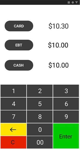 VP550 Dual Pricing simple to set up on Valor POS devices