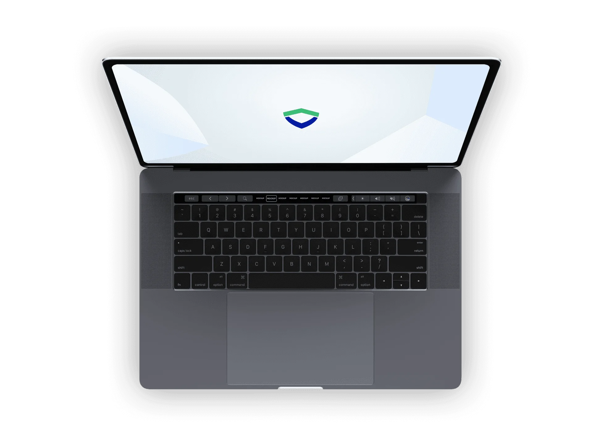 Laptop with valor paytech logo screen